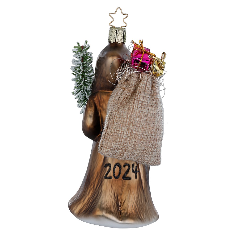 Inge Glas Edition 2024 Traditioneller Weihnachtsmann, Santa, ca. 13 cm, Edition 2024