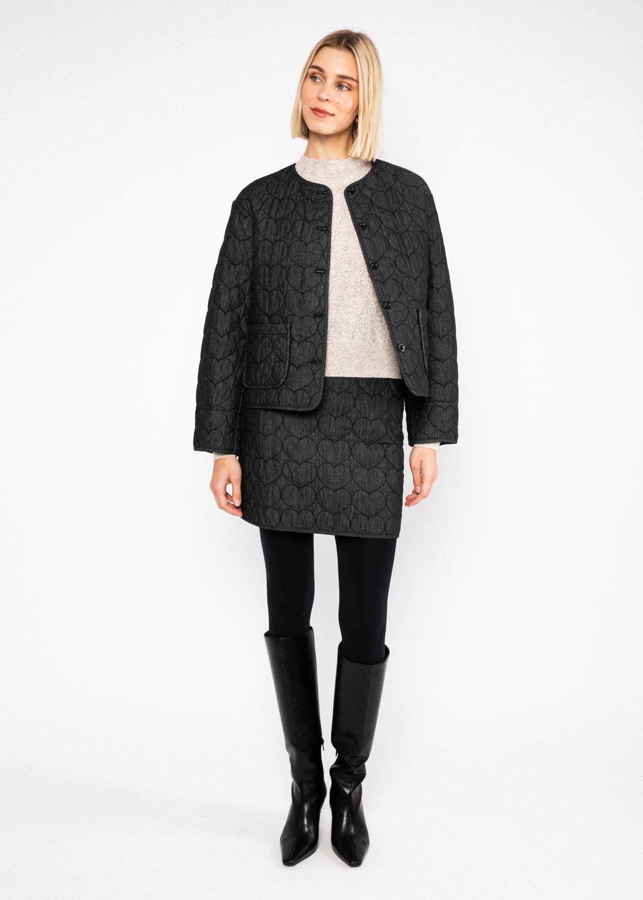 Blutsgeschwister Jeansrock Solène, black rider