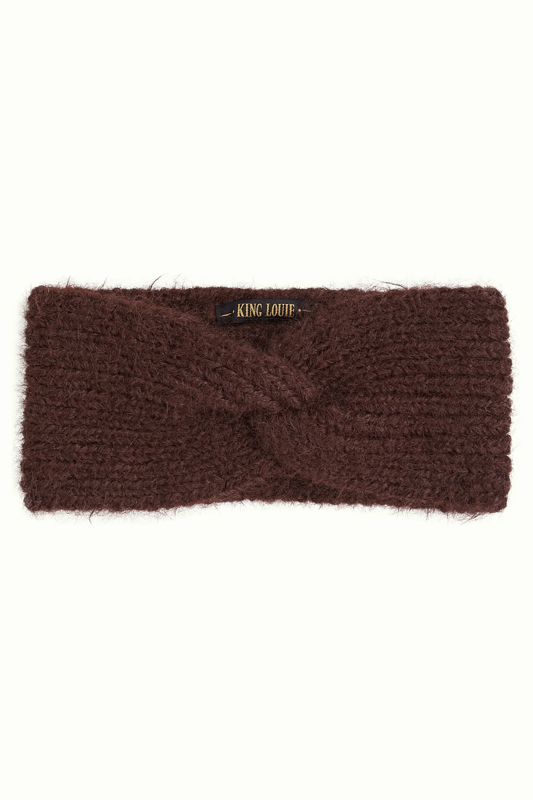 King Louie Stirnband Jules Headband Posh, Farbe Bitter Chocolate / Dunkelbraun