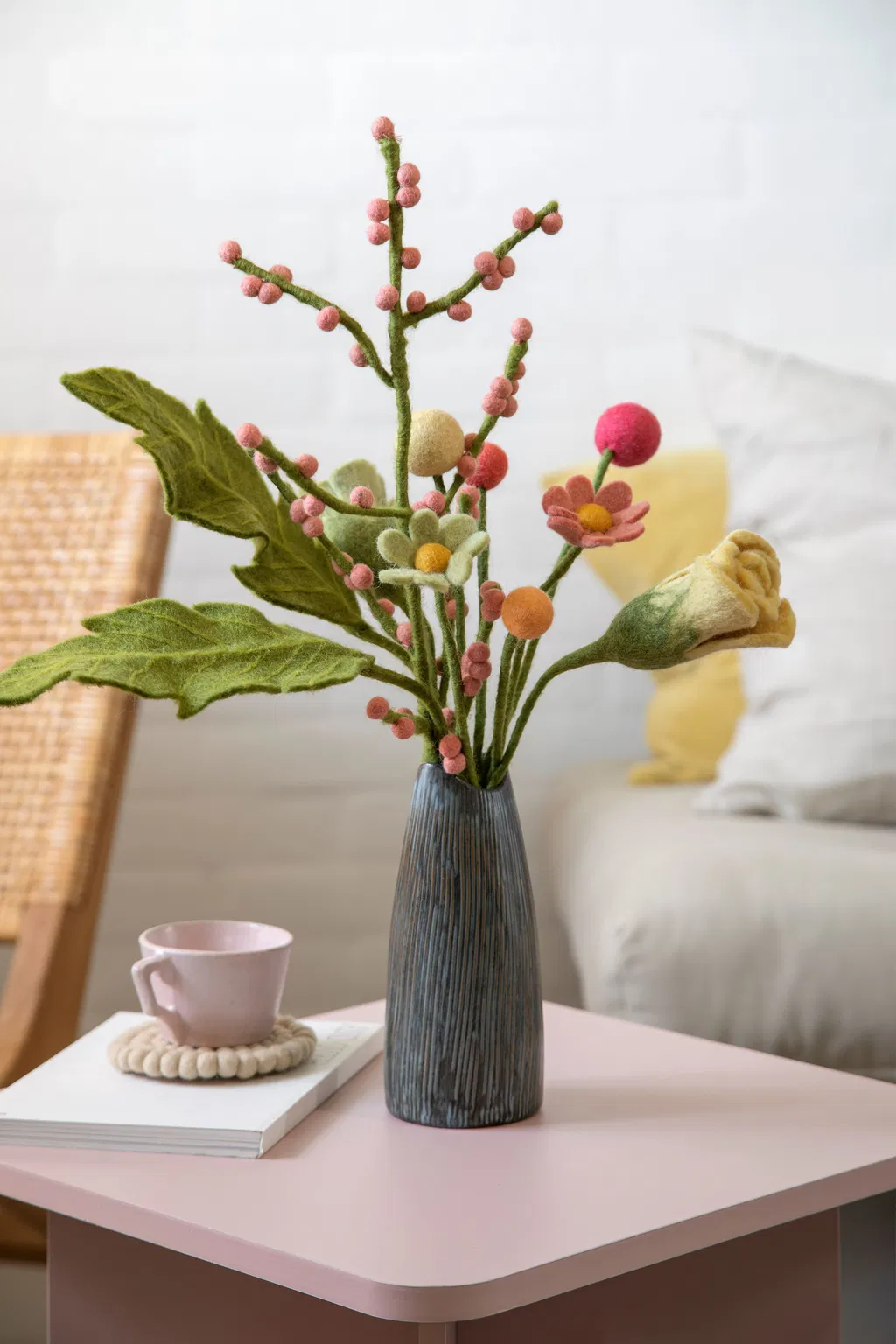 Gry & Sif  Filz Tulpe Mint/Tulip - mint, Fair Trade , ca. 30 cm    