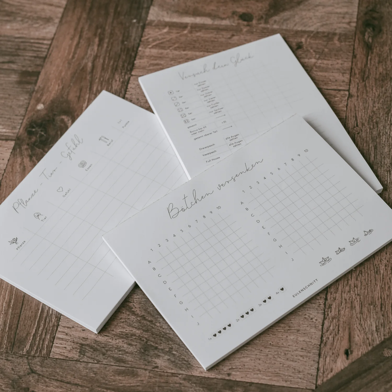 Eulenschnitt Block Bötchen versenken von Eulenschnitt, DIN A5, 50 Blatt 