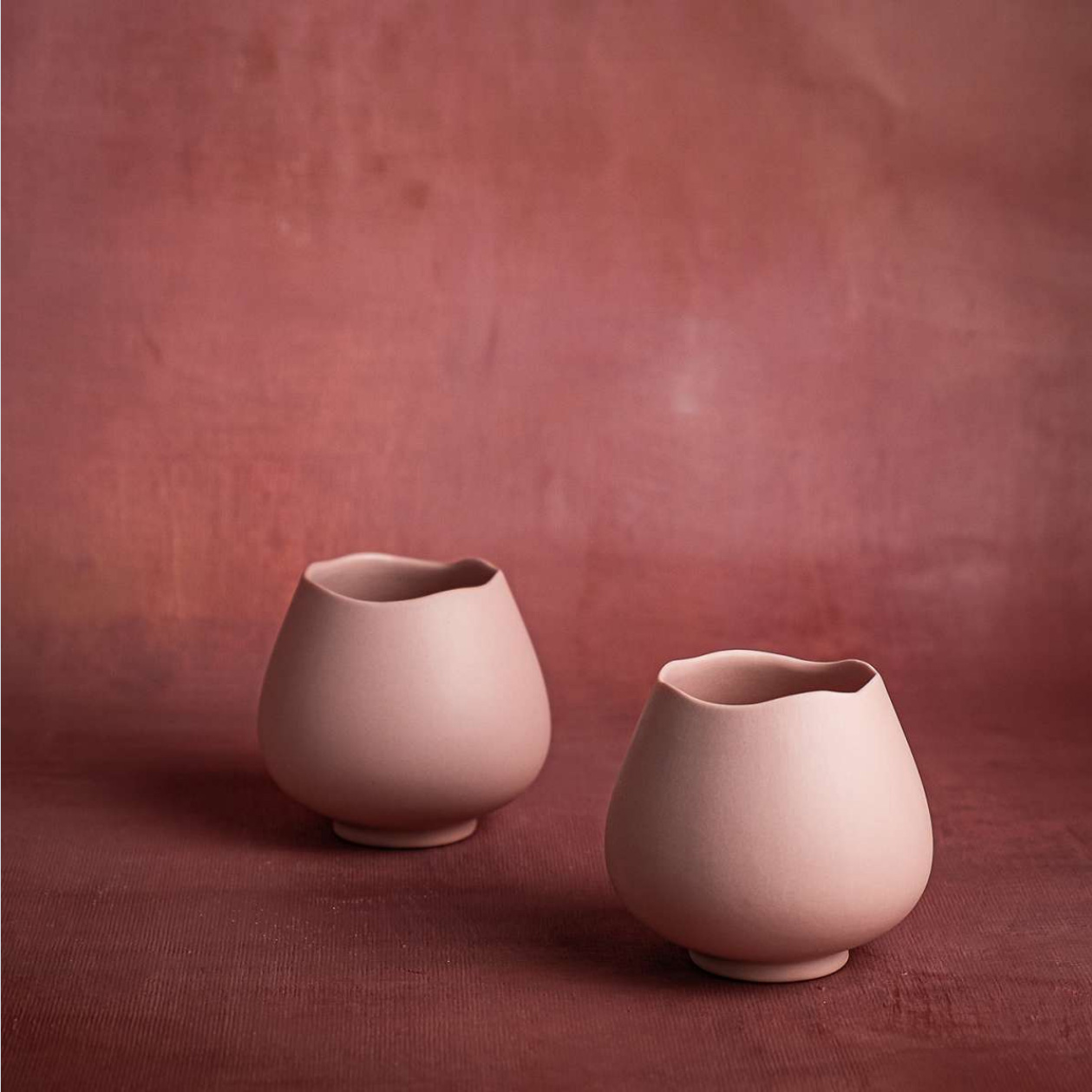 KLATT OBJECTS COCOON S Vase, lachs  , ca. 8,5 cm  