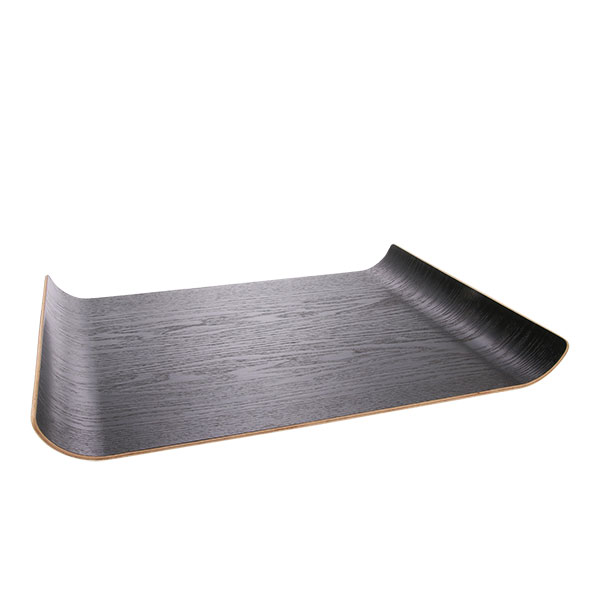 % HKliving black willow wooden tray, Tablett schwarz, ca. 44x31x4cm