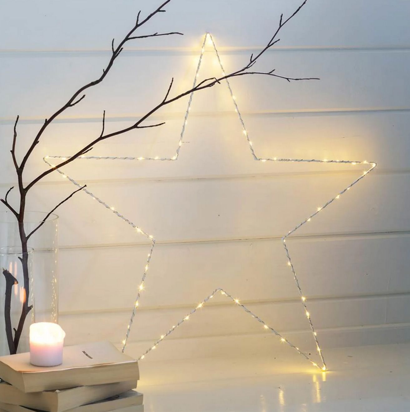 Sirius LED Leuchtstern Liva Star 70 cm Metall gold